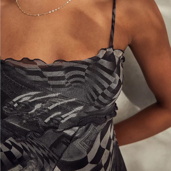Urban Outfitters Moxie Mesh Mini Slip Dress - Picture 8 of 10